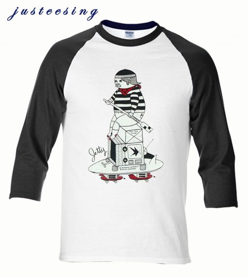 Jetty Captain Carver 34 Sleeve Raglan t-shirt