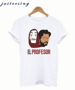 La Casa De Papel El Profesor Beyaz Bayan T-shirtLa Casa De Papel El Profesor Beyaz Bayan T-shirt