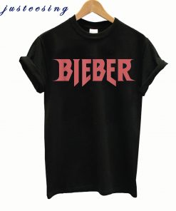 Mens Justin Bieber Red Bieber Logo T-Shirt