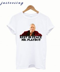 Rest In Peace Hugh Hefner Playboy Mansion Bunny Mr Playboy T Shirt