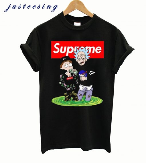 SUPREME RICK AND MORTY BAPE CLASSIC T-SHIRT