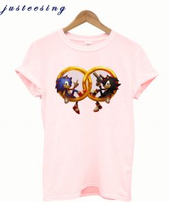 Sonic And Shadow Ladies Fitted T-Shirt