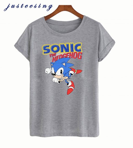 Sonic Hedgehog Shirt Mens Game Costume Poster Character T-Shirt