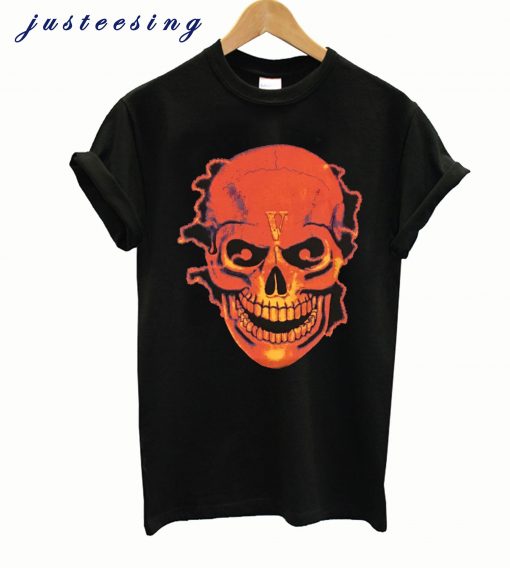 Vlone Black Shocker Skull T-Shirt