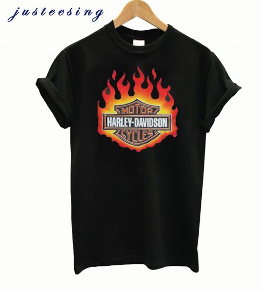 Wild Fire Harley Davidson Logo T Shirt