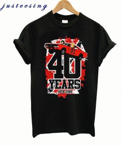 40 Years 1979-2019 The Dukes of Hazzard T-Shirt