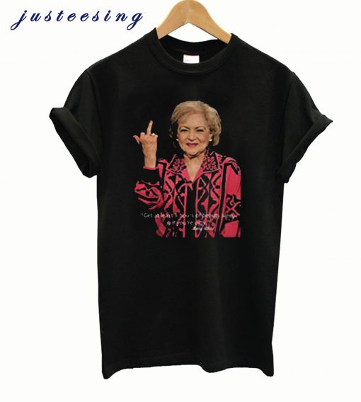 556 Gear Betty White Beauty Sleep Ugly Funny Quote T-Shirt