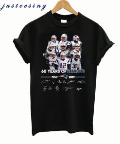 60 Years Of New England Patriots 1959-2019 T-Shirt