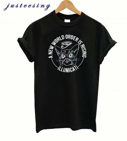 A New World Order is Rising Illumicati Cat T-Shirt