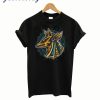 Anubis head geometric t shirt design for purchase t-shirt