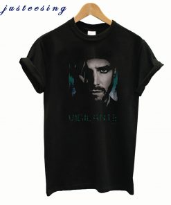 Arrow Shirt Slim Fit V-Neck Good Eye Black T-Shirt