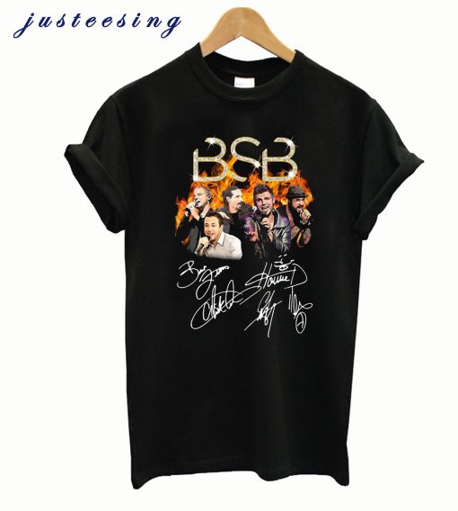 My favorite thing going where I've never been T-ShirtBSB Backstreet Boys members signatures t-shirt