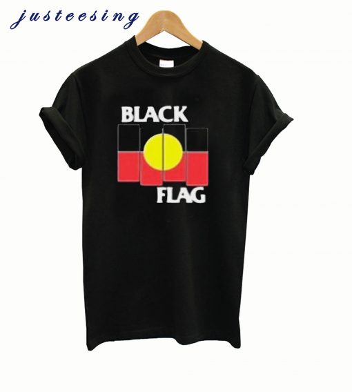 Black Flag X Aboriginal Flag T-Shirt