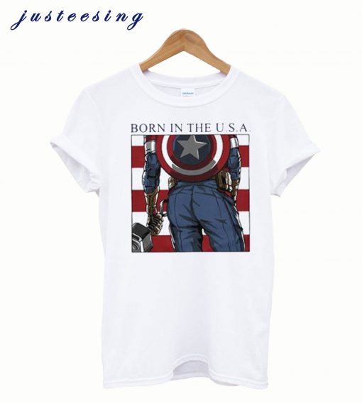 Captain America Born In The USA T-shirt