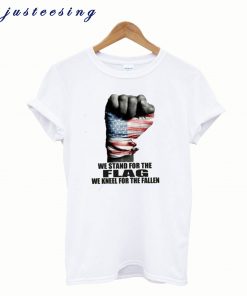 Colin Kaepernick Kneel for the Fallen Protest Tee I Stand With KapT- Shirt