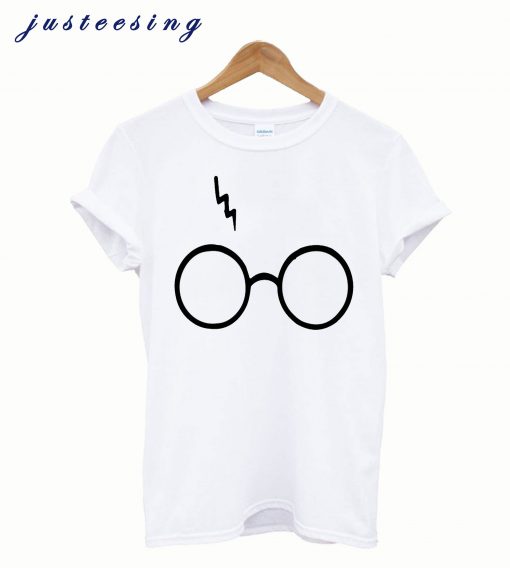 Harry Potter LightninHarry Potter Lightning Glasses T-Shirtg Glasses T-Shirt