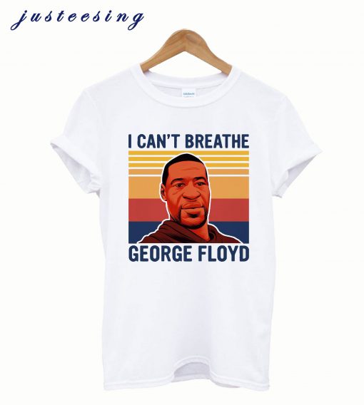 Icant breathe george floyd vintage t-shirt