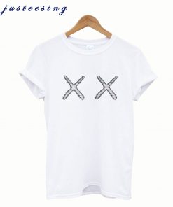KAWS X UNIQLO – XX Classic Logo White T shirt