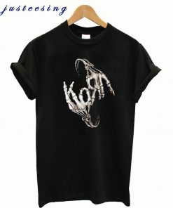Korn Band Skeleton Sign Bone Logo T-Shirt