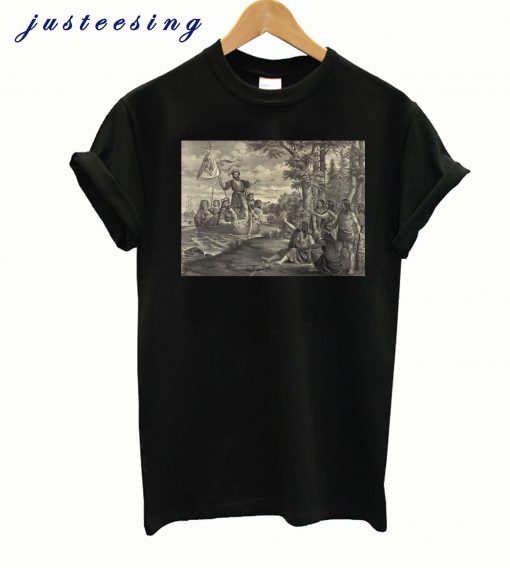 Landing of Christopher Columbus in America t-shirt