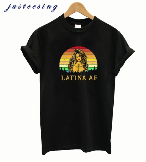 Latina AF Retro Sun T Shirt