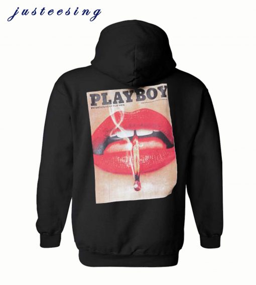 Playboy X Missguided Black Magazine Hoodie Back