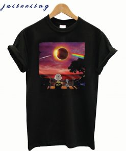 Snoopy and Charlie Brown Pink Floyd Dark Side Of The Moon T shirtsSnoopy and Charlie Brown Pink Floyd Dark Side Of The Moon T shirts