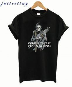 Women's Boyfriend Tee - The Reaper Come and Take It T-Shirt