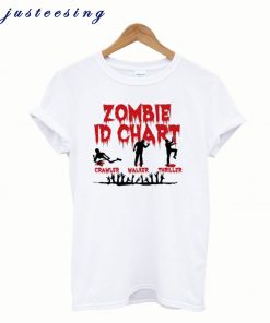 Zombie ID Chart T shirt