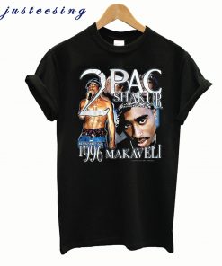 2 pac shakur 1996 makaveli t-shirt