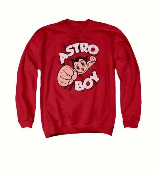 Astro boy flying adult red Sweatshirt