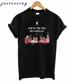 BTS map of the soul boy with luv music T-shirt