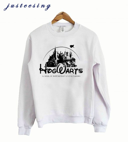 Hogwarts disney castle white Sweatshirt