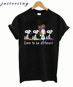 LGBT Snoopy Kiss My Ass Dare To Be Different T Shirt