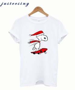 Snoopy Skateboard Christmas T shirt