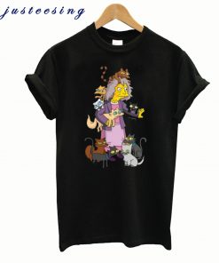 The Simpsons Crazy Cat Lady T shirt