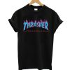 Thrasher red flame blue font T-shirt