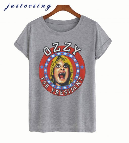 Vintage 1984 Ozzy Osbourne For President T-Shirt