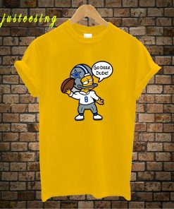 Troy Aikman Bart Simpson T-Shirt