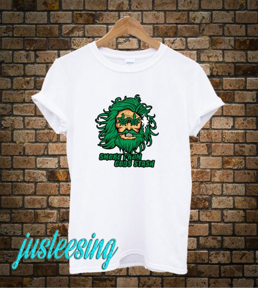 Weed God Zeus Smoking T-Shirt