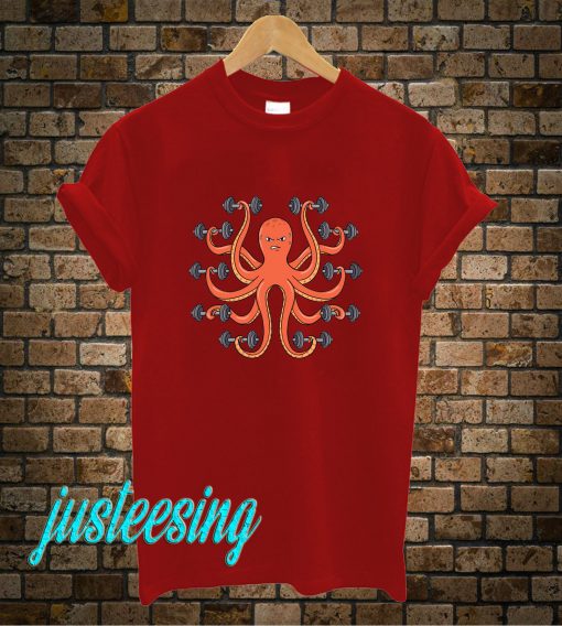 Gym Funny Octopus T-Shirt