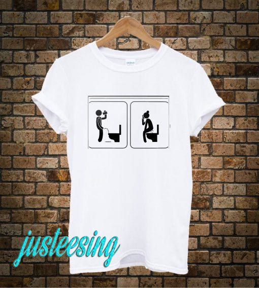 Male Female Toilet Sign T-Shirt