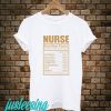 Nurse Nutrition Facts T-Shirt