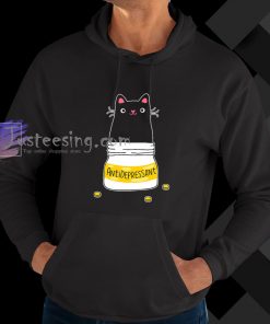 Cute Cat Kitten Antidepressant Funny hoodie