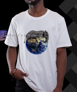 Elephant Earth Artistic T-shirt