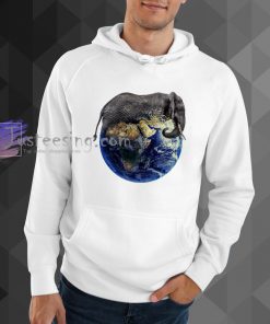 Elephant Earth Artistic your text hoodie