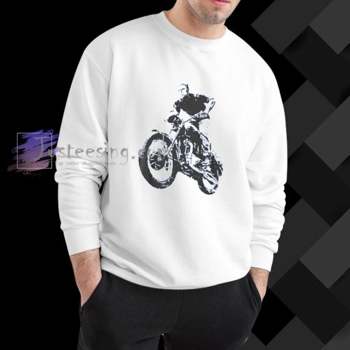 Steve Mcqueen Hand screen-printed sweatshirt