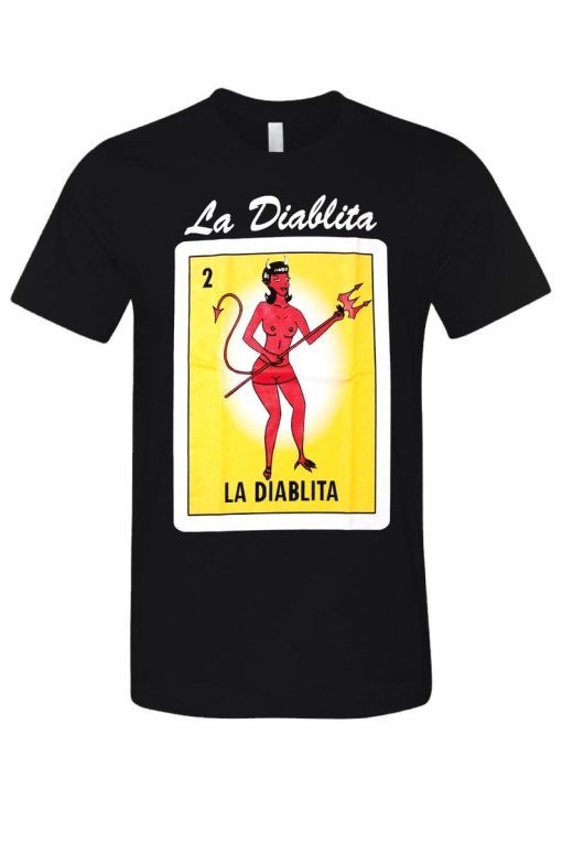 La Diablita Loteria Mexican Bingo T-Shirt NF