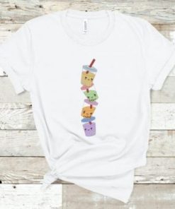 Boba Stack Boba Milk Tea Lover T Shirt NF