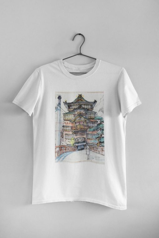 Spirited Away Bathhouse Studio Ghibli Japanese Tee Shirt NF